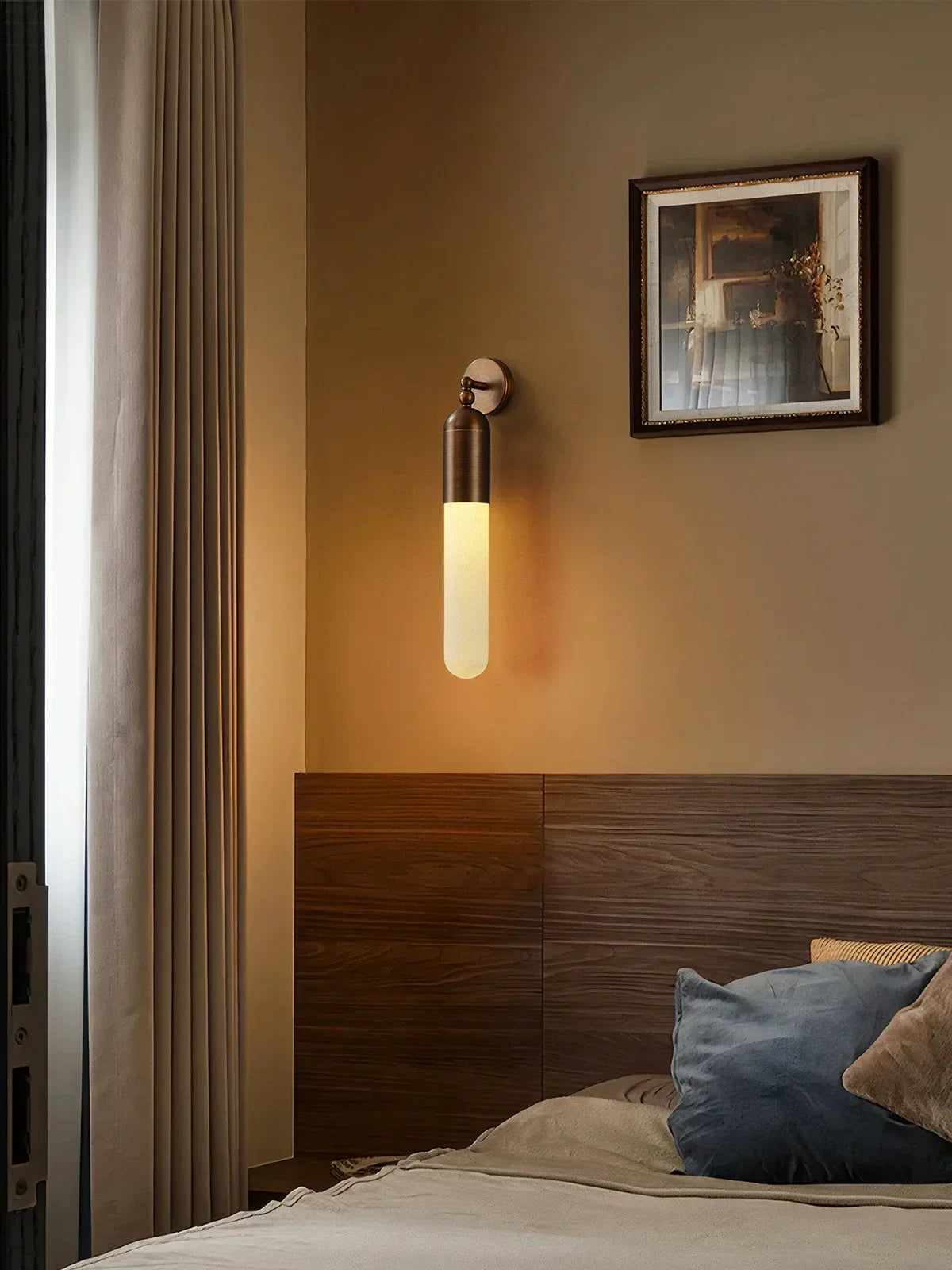 Capsule Linear Alabaster Wall Sconce – Alabaster detail 10