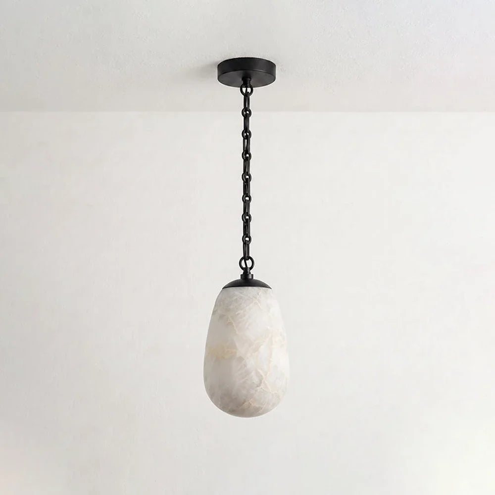 Cascade Alabaster Chain Chandelier – Alabaster detail 11