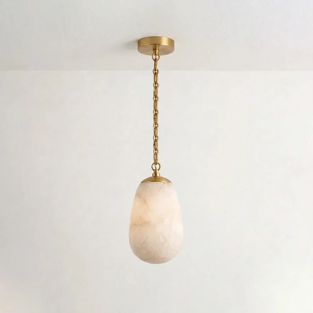 Cascade Alabaster Chain Chandelier – Alabaster detail 12