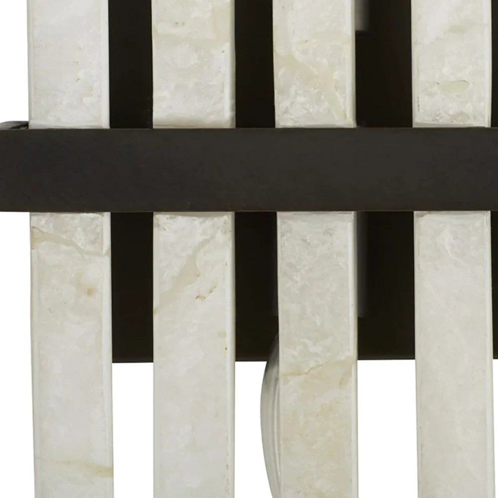 Cascading Alabaster Bar Wall Light – Alabaster detail 10