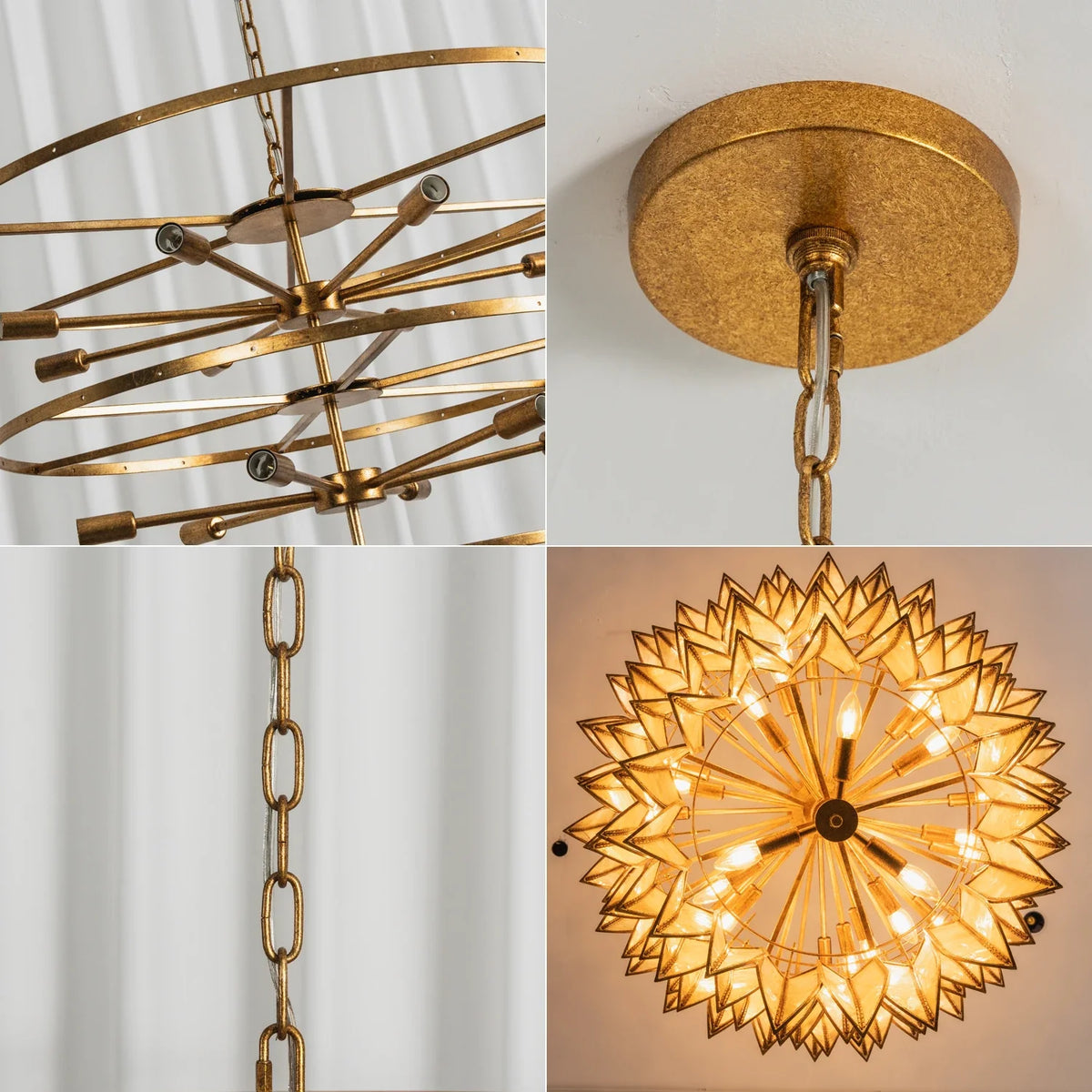 Cascara Capiz Shell Chandelier – Shell detail 23