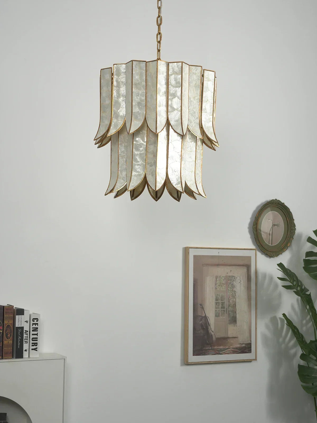 Cascara Capiz Shell Chandelier – Shell detail 19