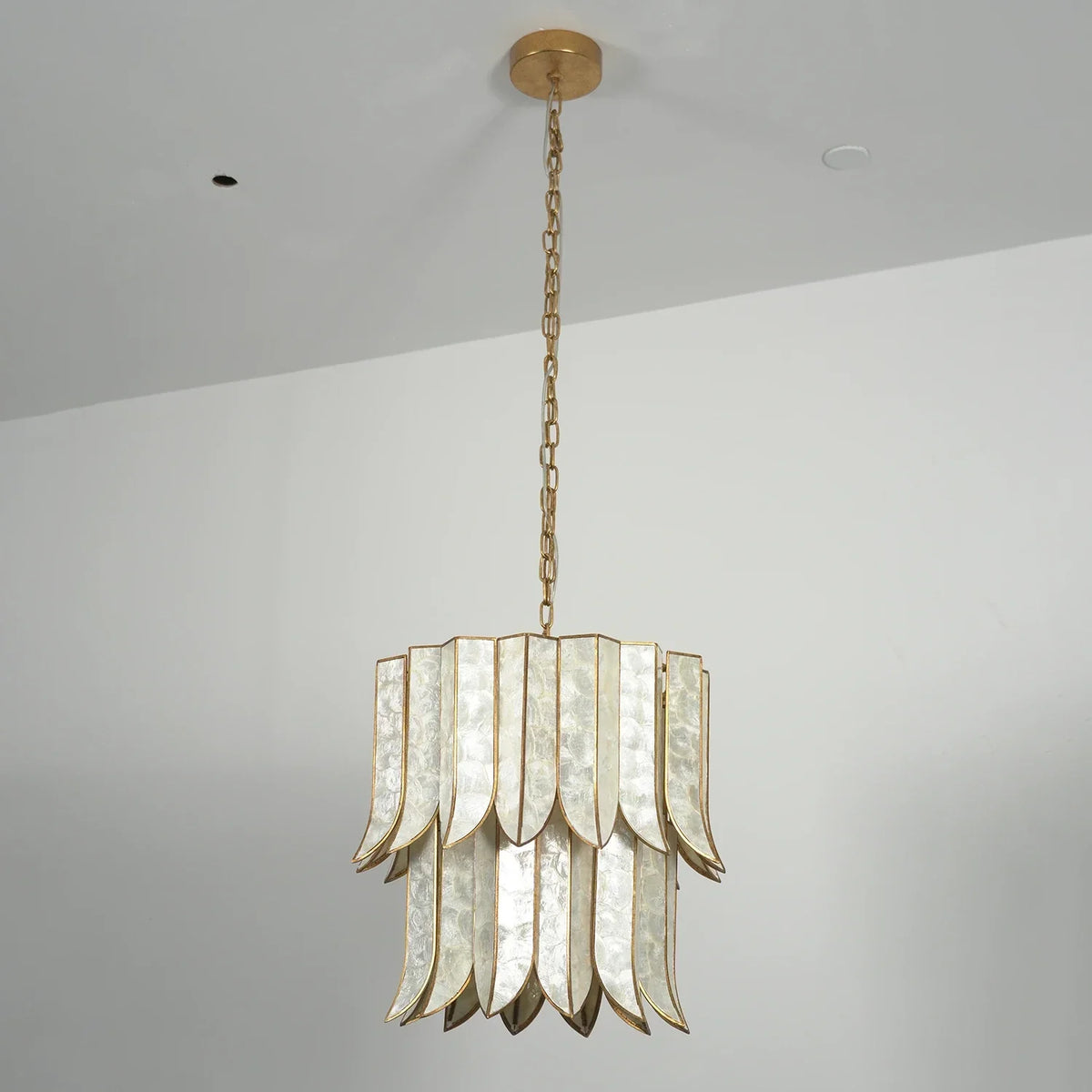 Cascara Capiz Shell Chandelier – Shell detail 24