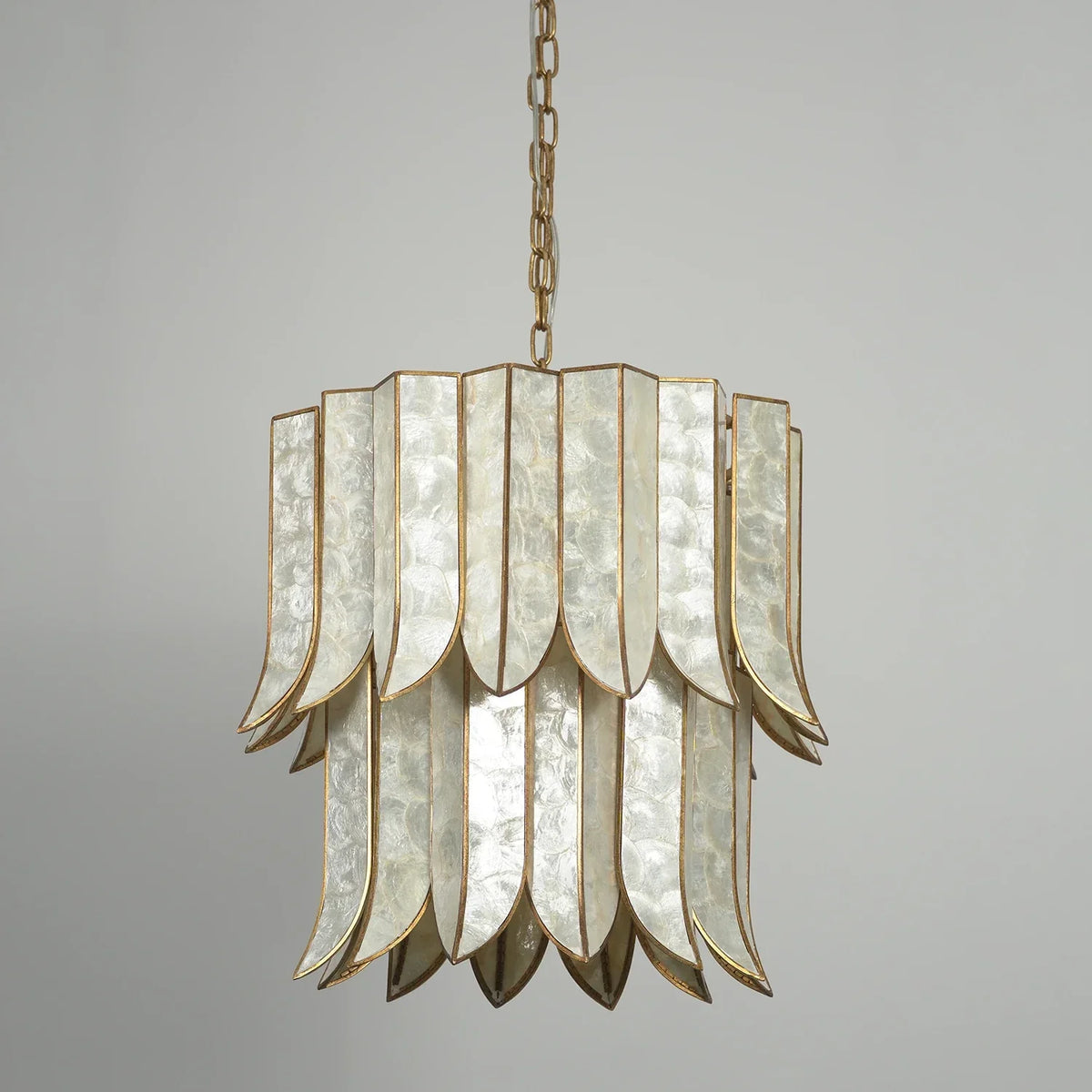 Cascara Capiz Shell Chandelier – Shell detail 25