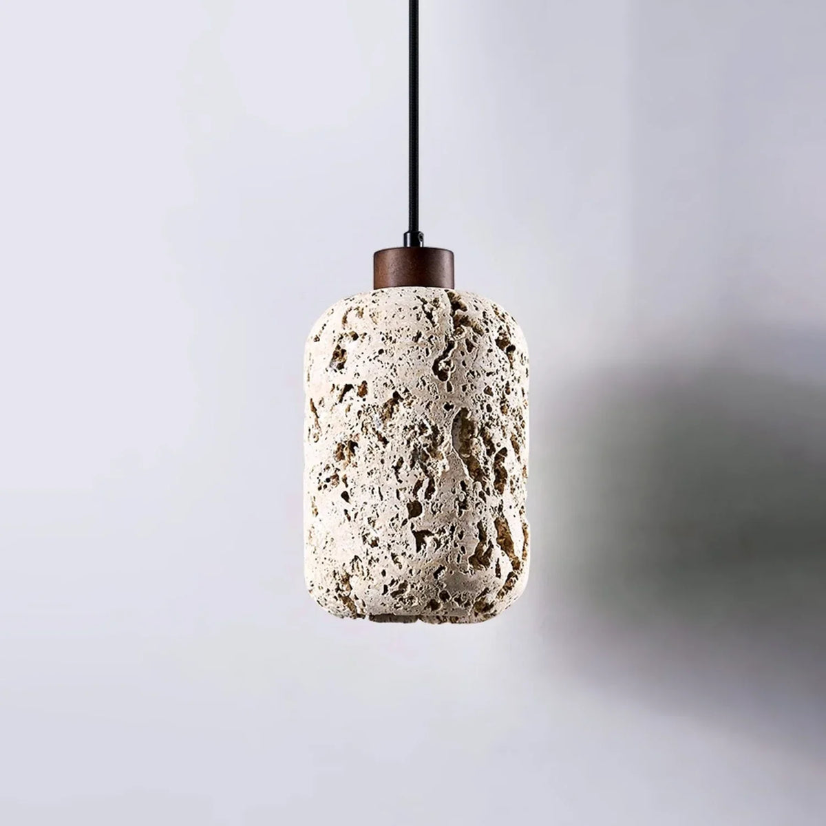Cava Volcanic Rock Travertine Pendant Lamp – Travertine detail 13