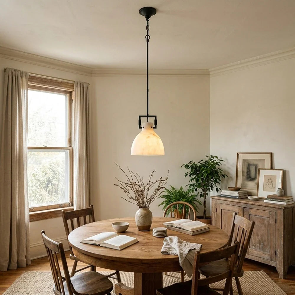 Clasp Alabaster Pendant Light – Alabaster detail 5