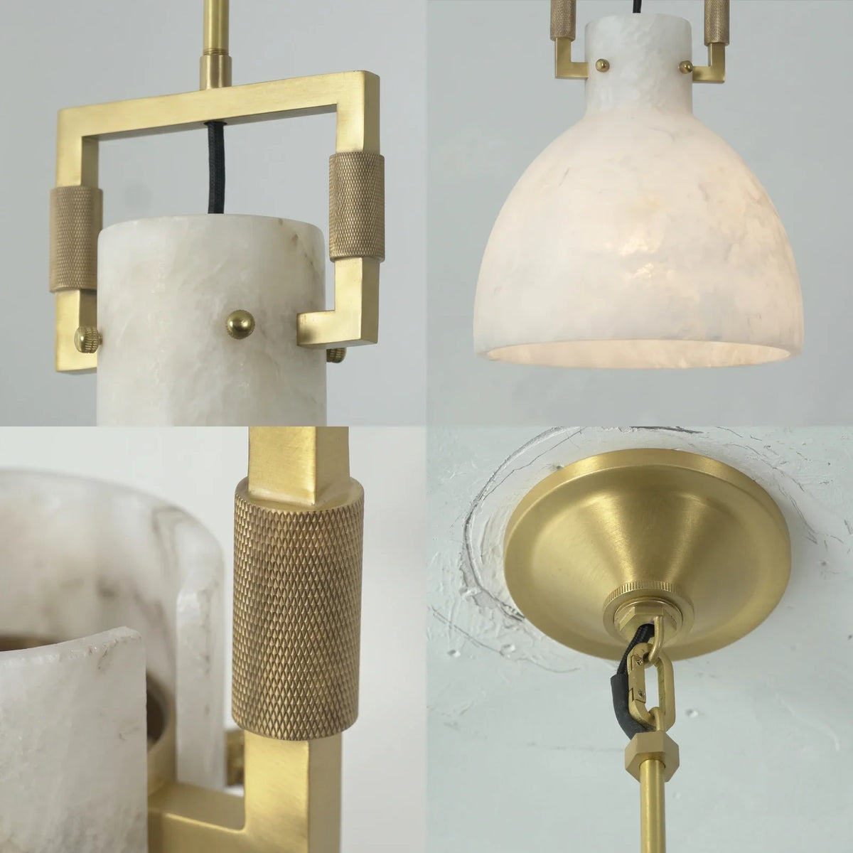 Clasp Alabaster Pendant Light – Alabaster detail 11