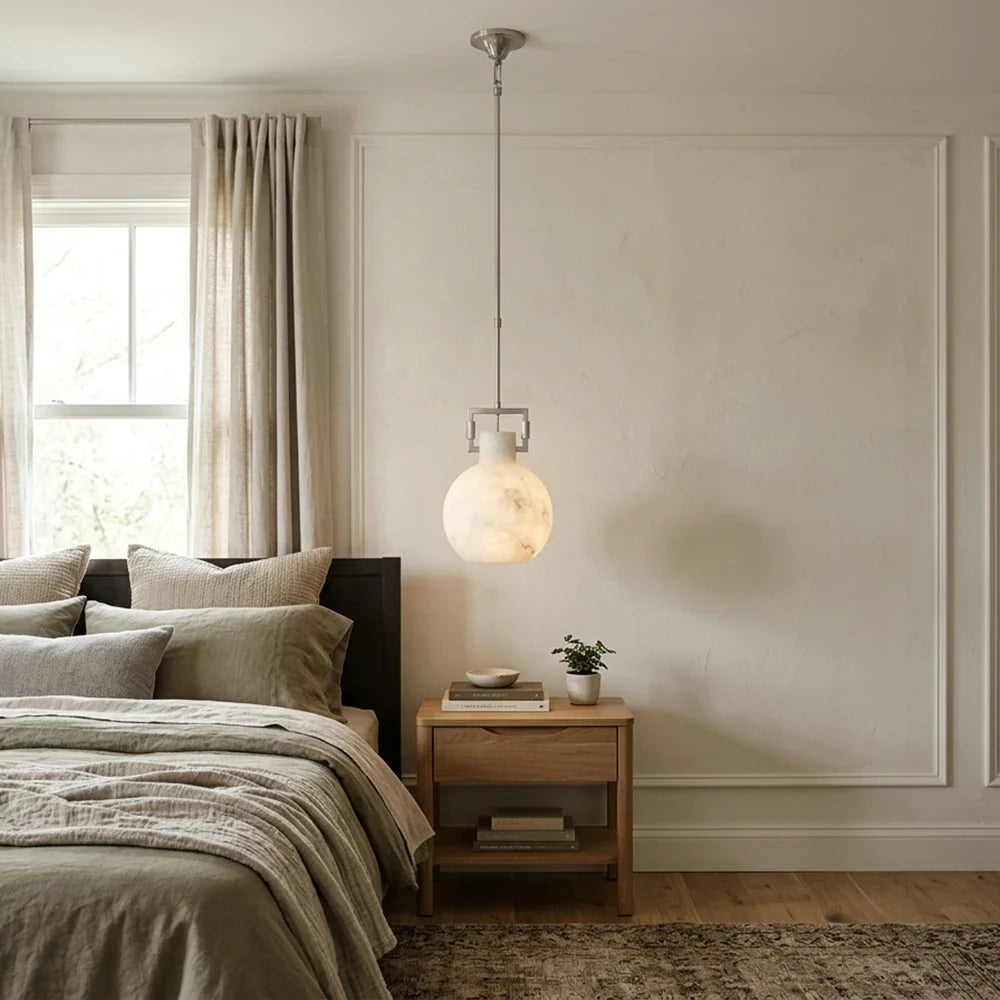 Clasp Alabaster Pendant Light – Alabaster detail 9