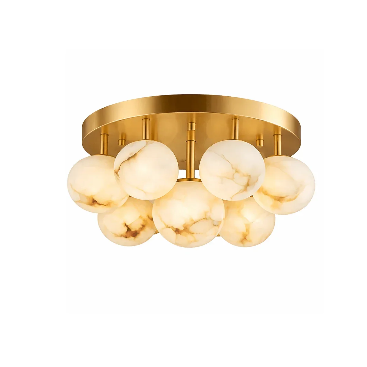 Clustered Aurelia Alabaster Globe Ceiling Light – Alabaster detail 13