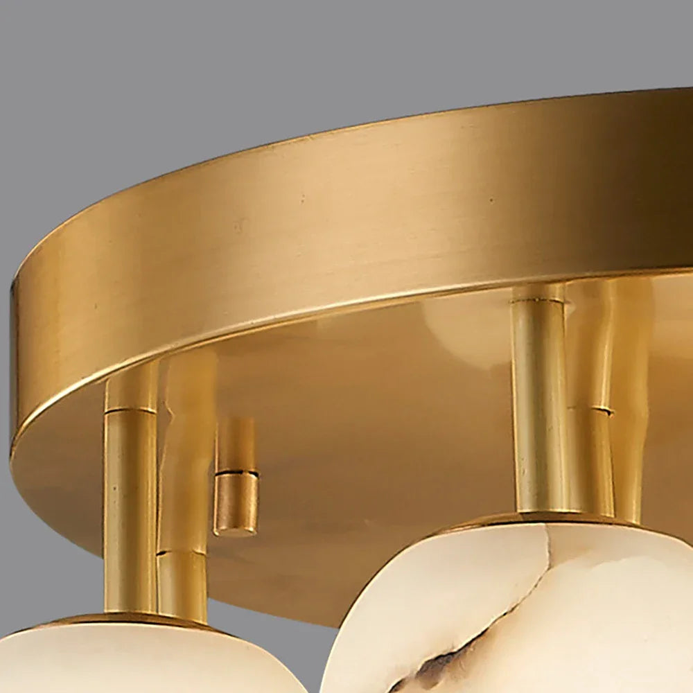 Clustered Aurelia Alabaster Globe Ceiling Light – Alabaster detail 9