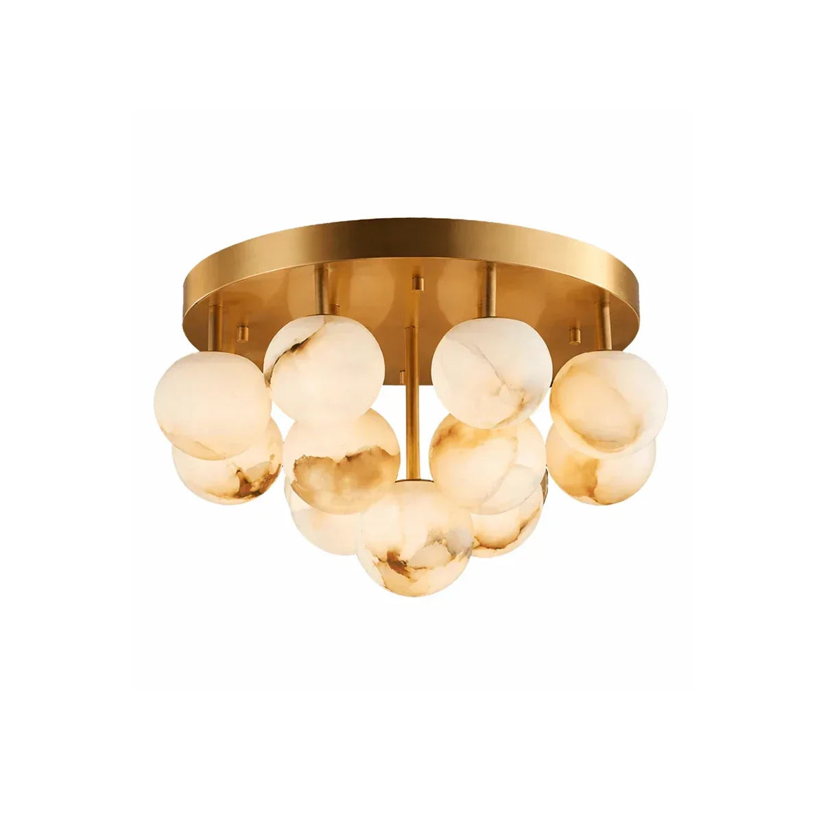 Clustered Aurelia Alabaster Globe Ceiling Light – Alabaster detail 14