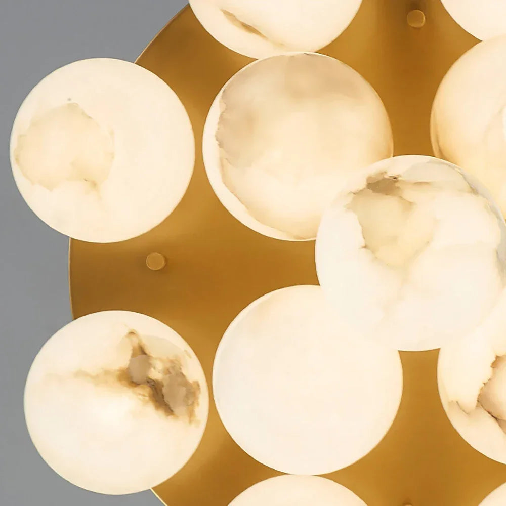 Clustered Aurelia Alabaster Globe Ceiling Light – Alabaster detail 8