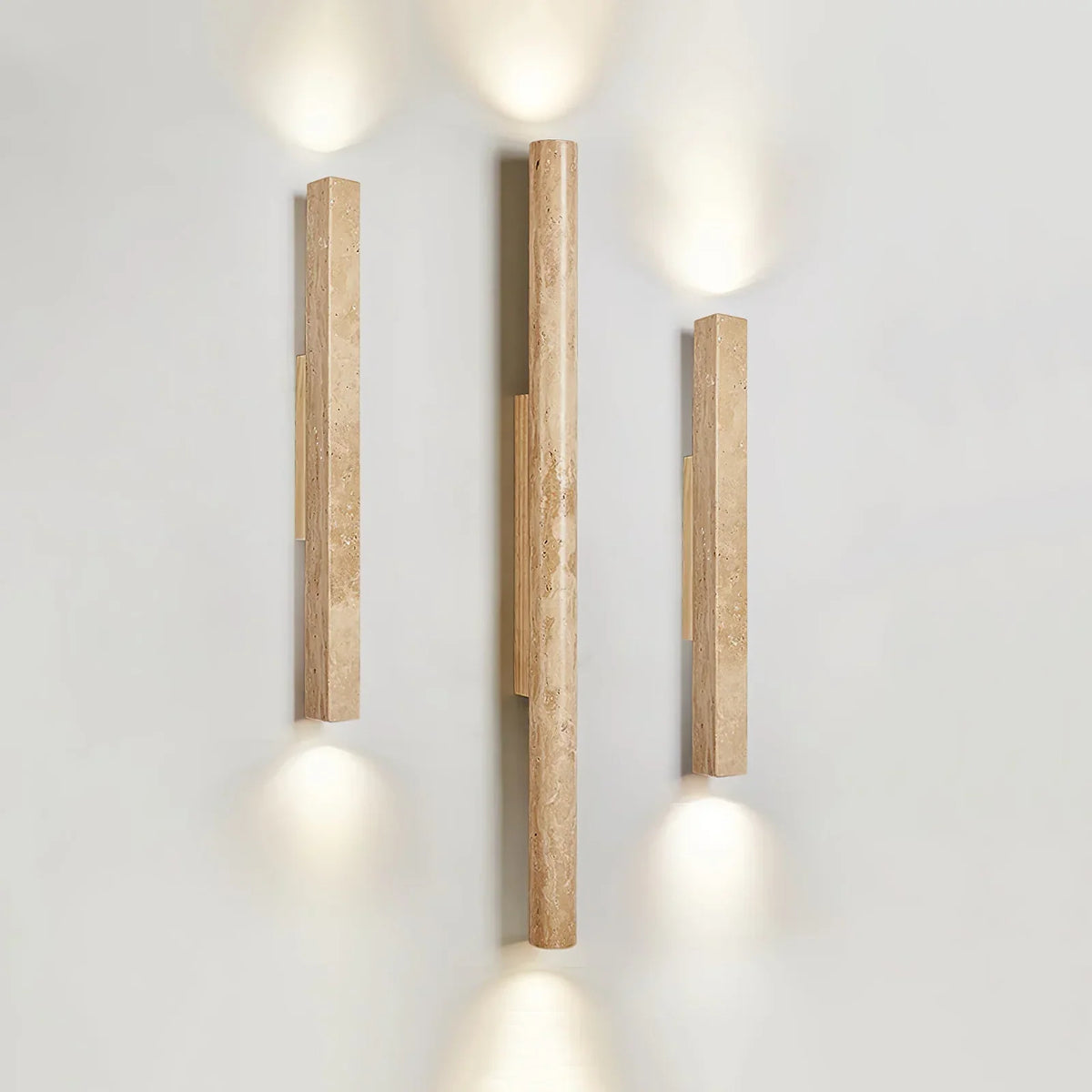 Column Travertine Wall Light – Travertine detail 11
