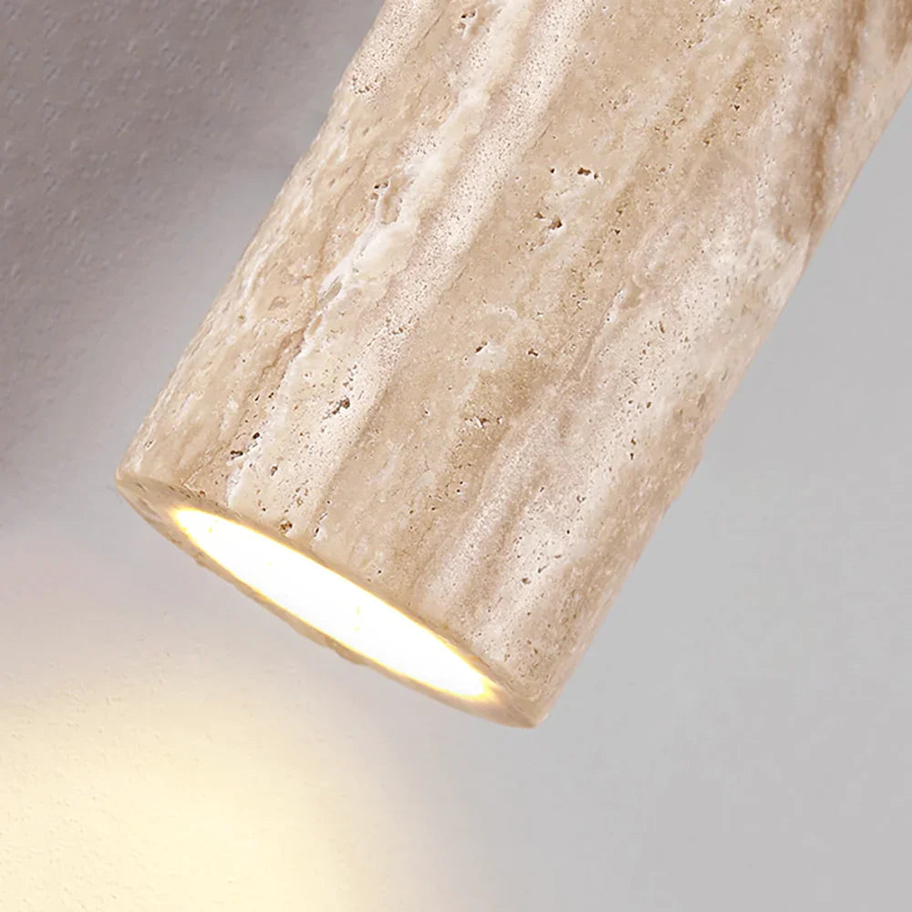 Column Travertine Wall Light – Travertine detail 13