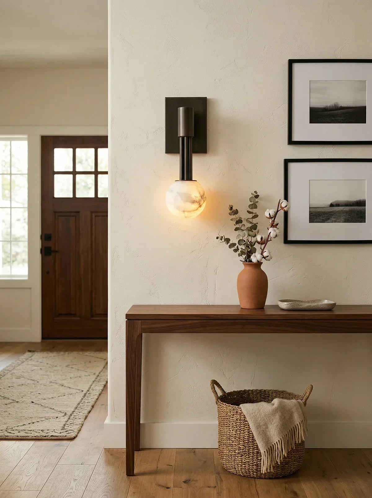 Columnar Obra Spherical Alabaster Wall Lamp – Alabaster detail 11