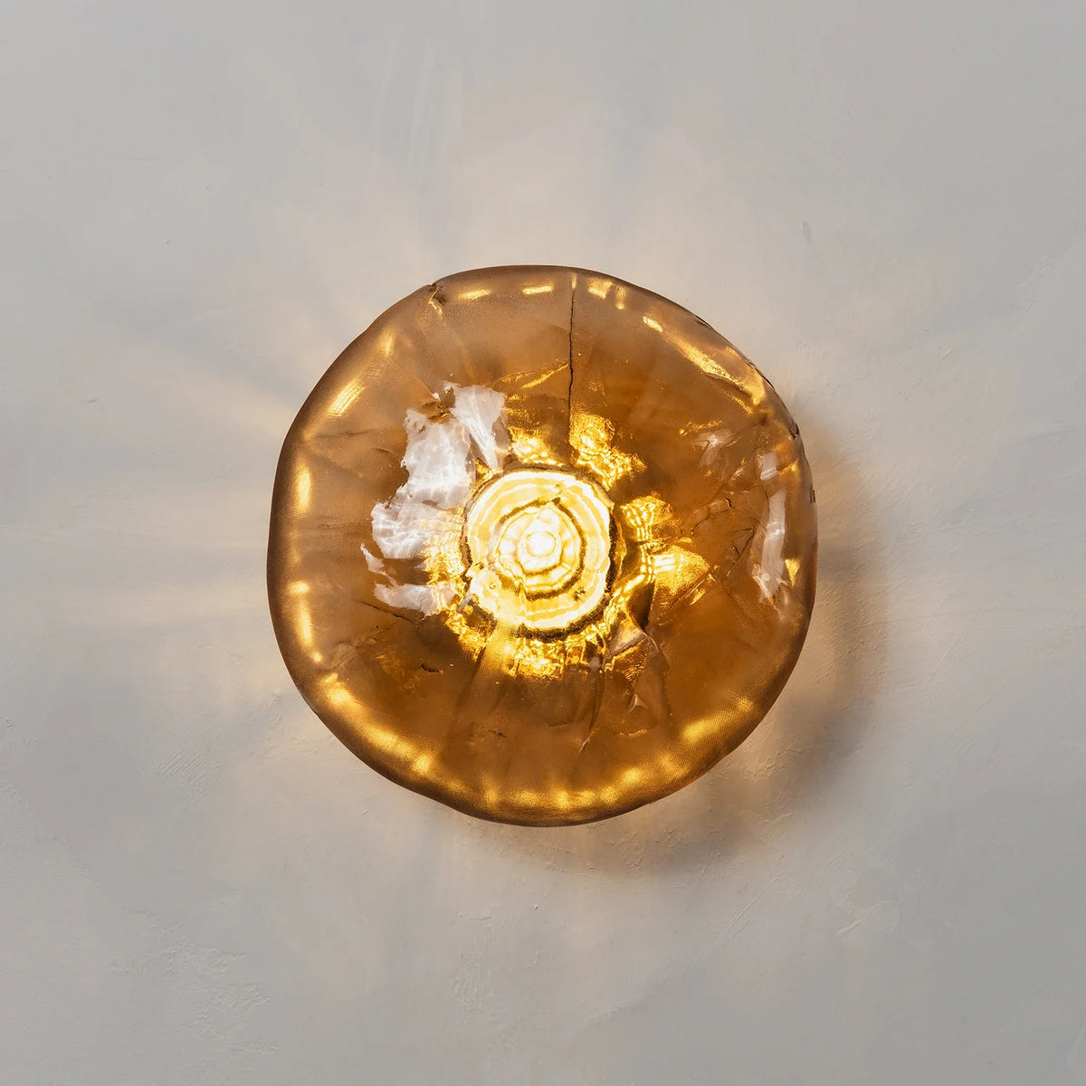Corvina Molten Glass Wall Sconce – Glass detail 28