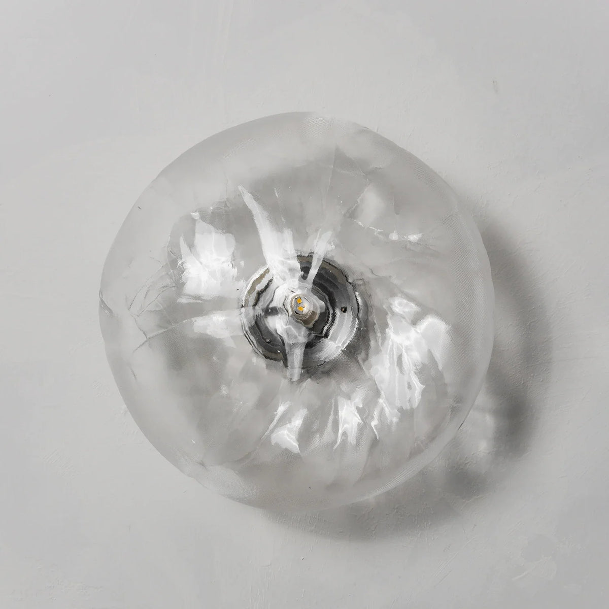 Corvina Molten Glass Wall Sconce – Glass detail 47