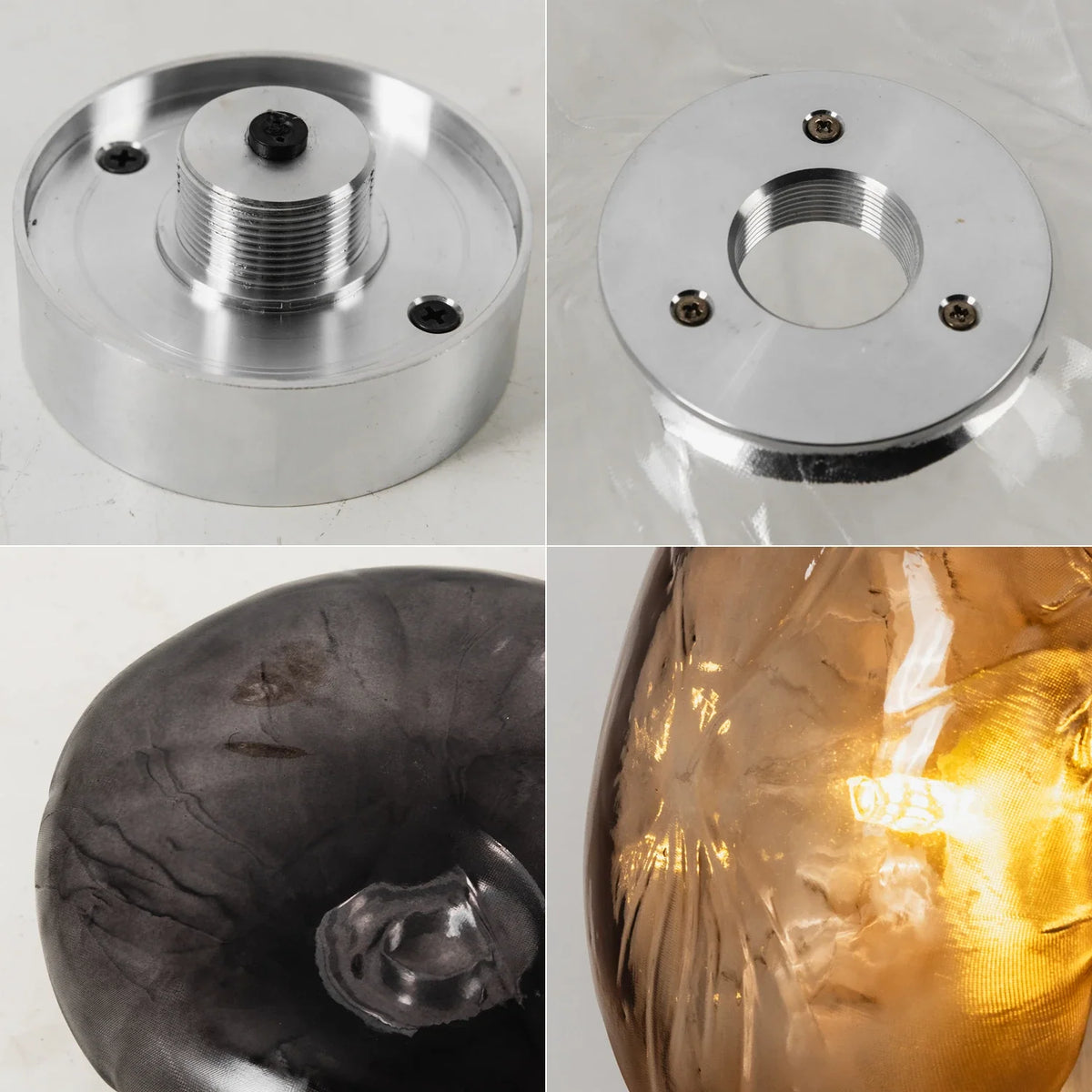 Corvina Molten Glass Wall Sconce – Glass detail 27