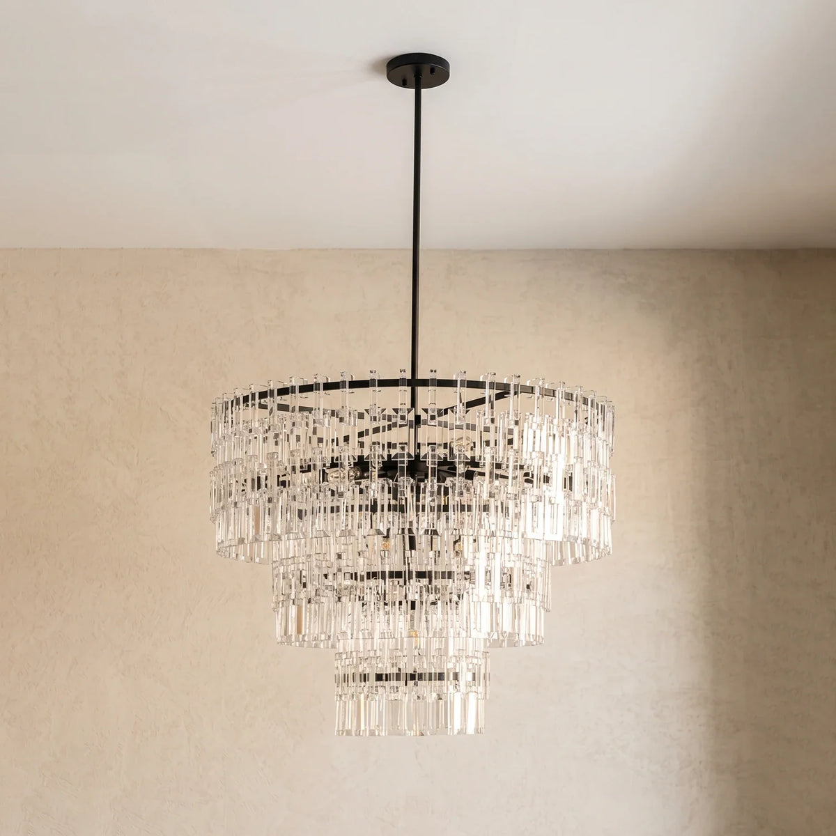 Corwin Tiered Crystal Bar Chandelier – Crystal detail 40