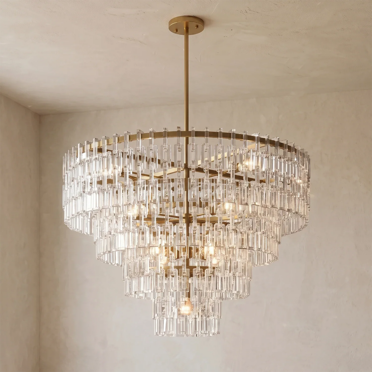 Corwin Tiered Crystal Bar Chandelier – Crystal detail 26