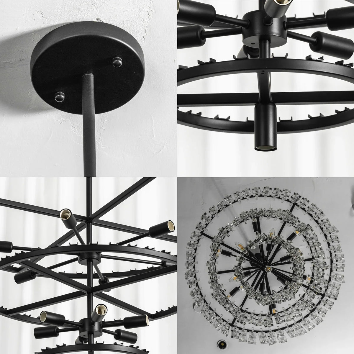 Corwin Tiered Crystal Bar Chandelier – Crystal detail 21