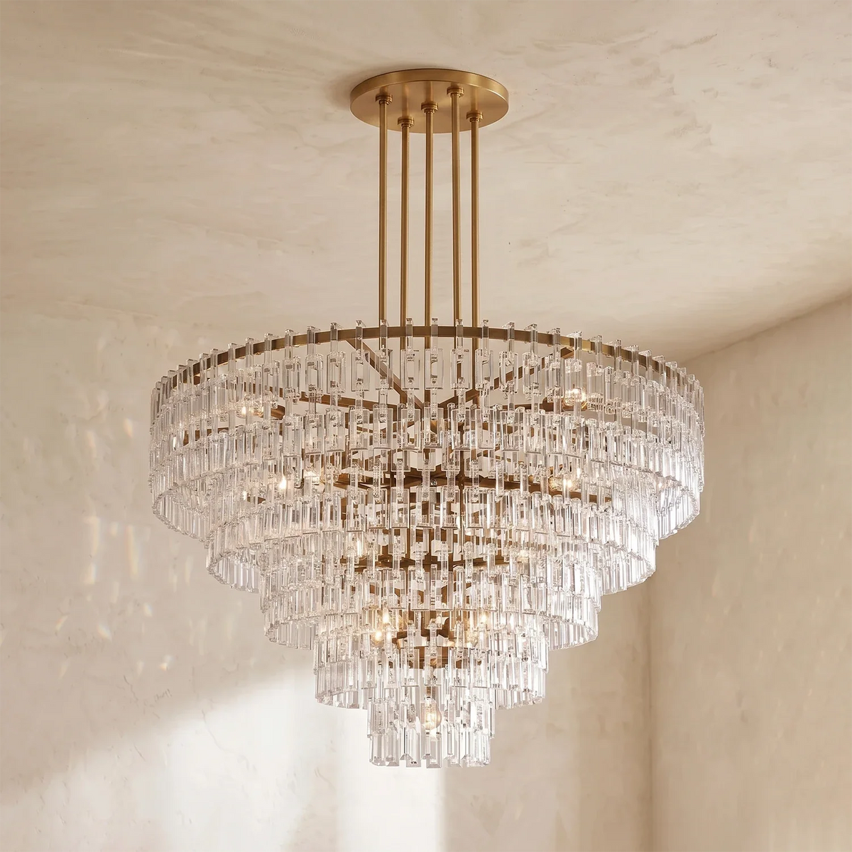 Corwin Tiered Crystal Bar Chandelier – Crystal detail 28