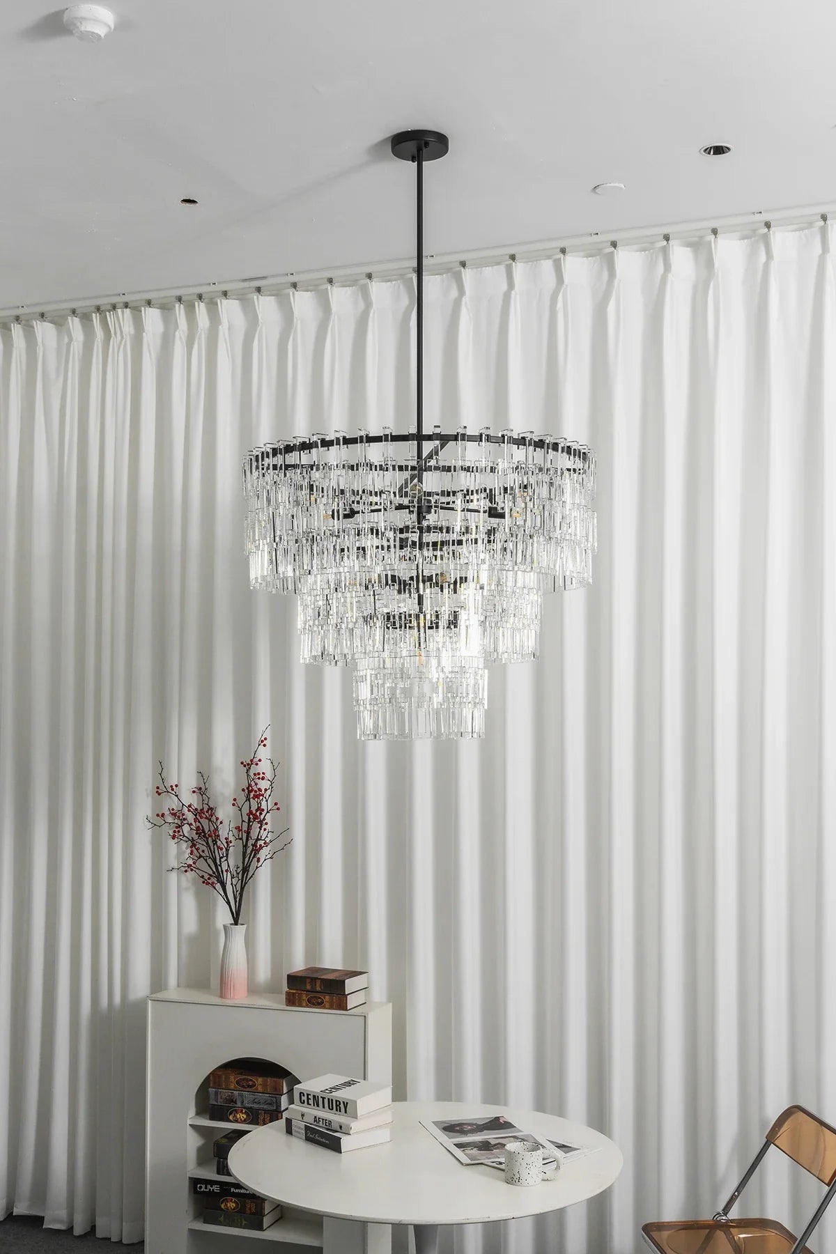 Corwin Tiered Crystal Bar Chandelier – Crystal detail 18