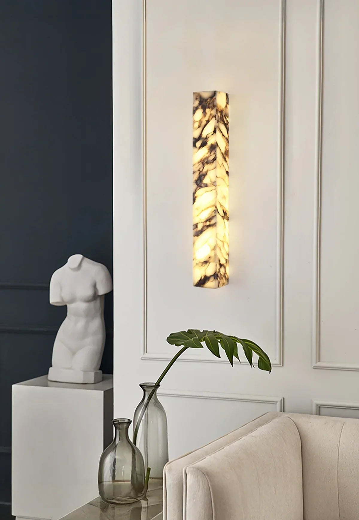 Cuboid Marble Wall Light – Marble detail 7