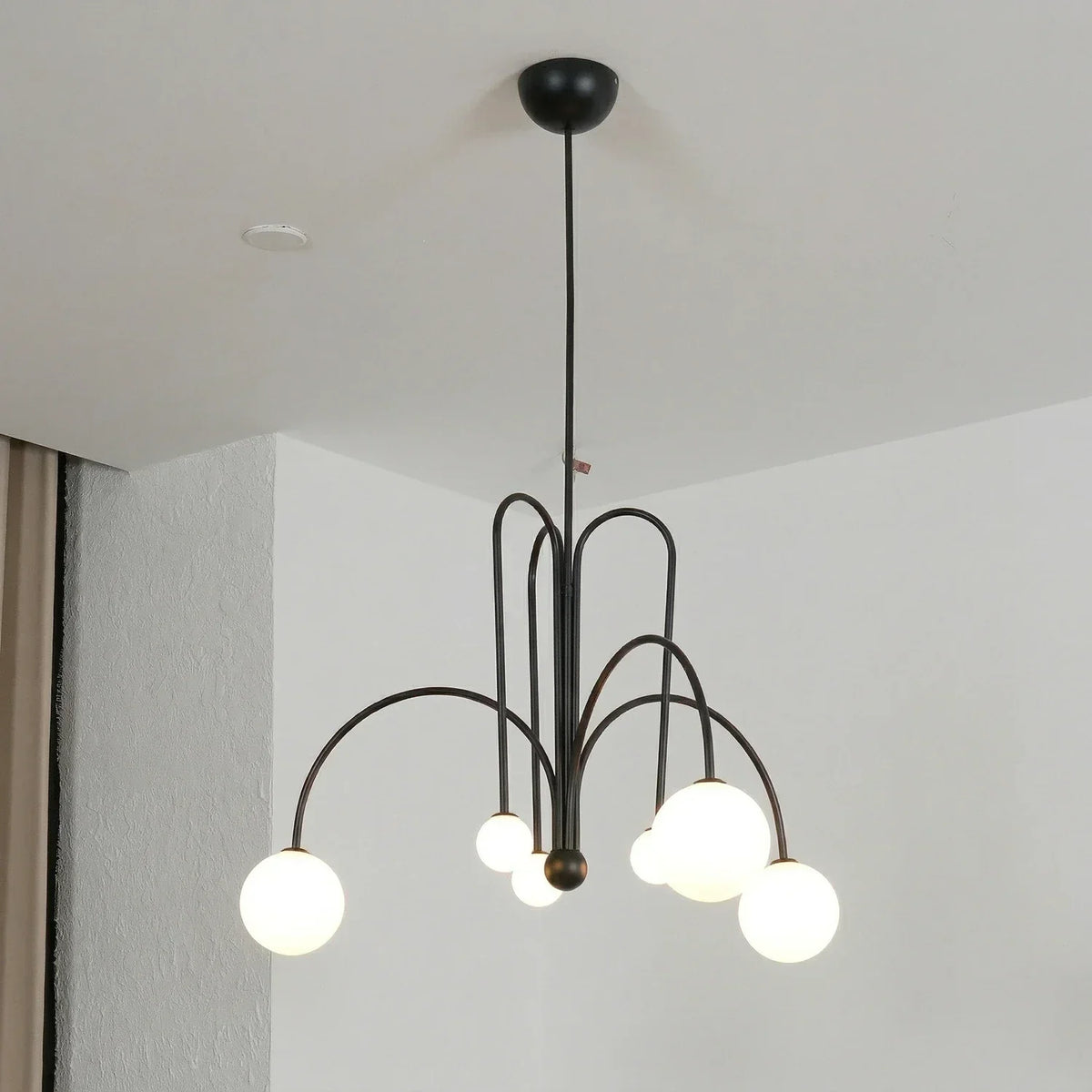 Curved Delaney Multi-Glass Light Chandelier – Glass detail 22