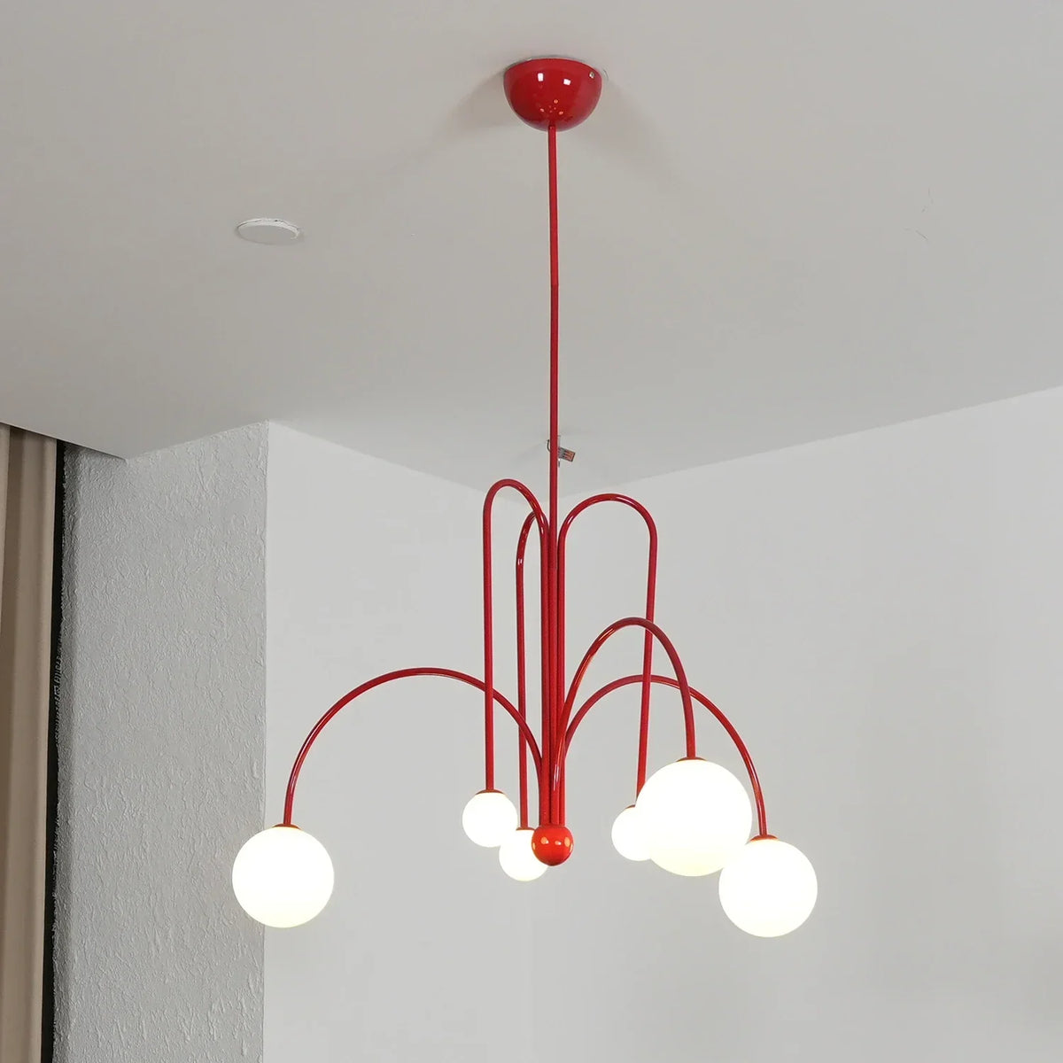 Curved Delaney Multi-Glass Light Chandelier – Glass detail 21