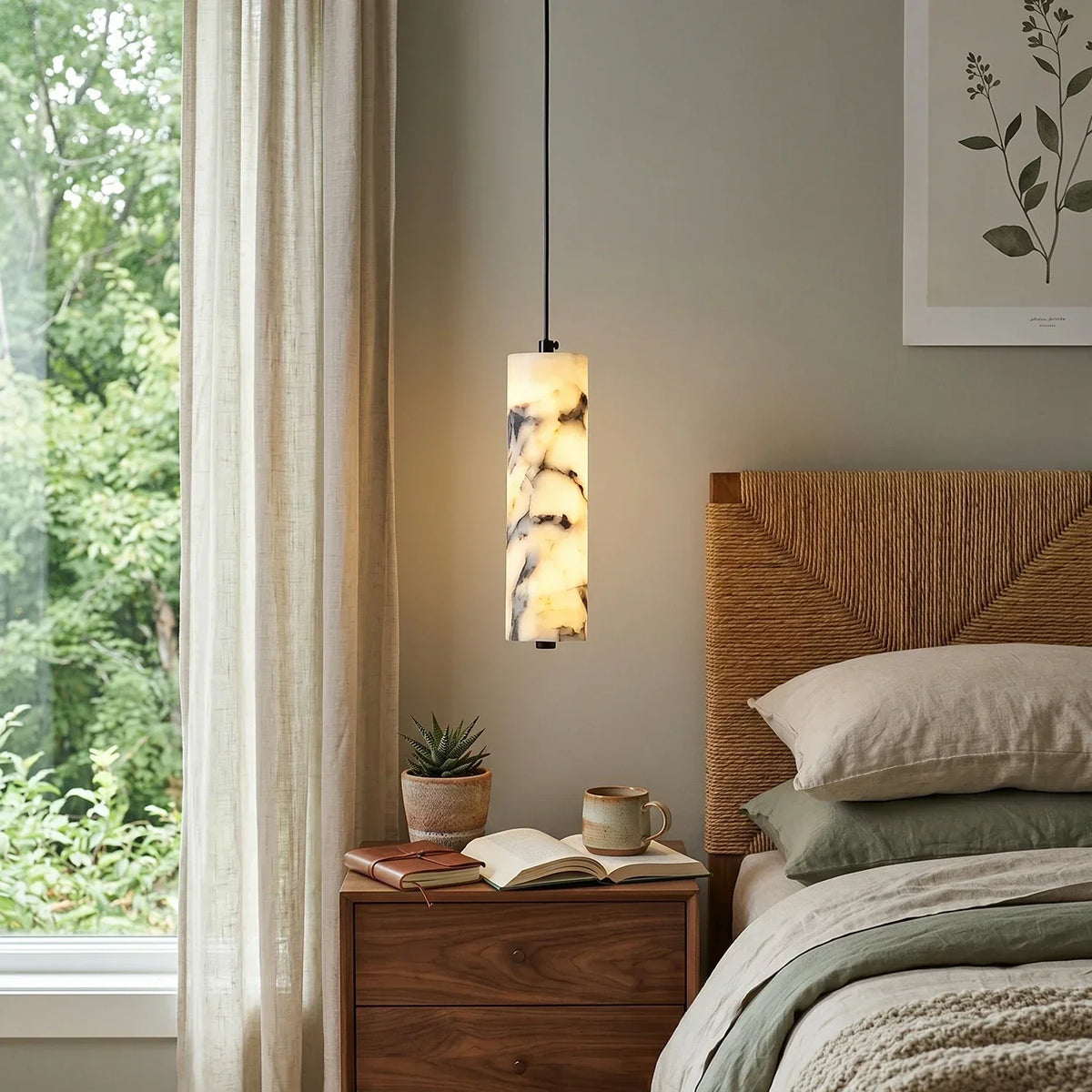 Cylinder Opus Marble Pendant Lamp – Marble detail 2