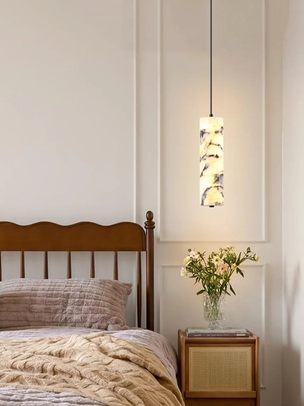 Cylinder Opus Marble Pendant Lamp – Marble detail 10