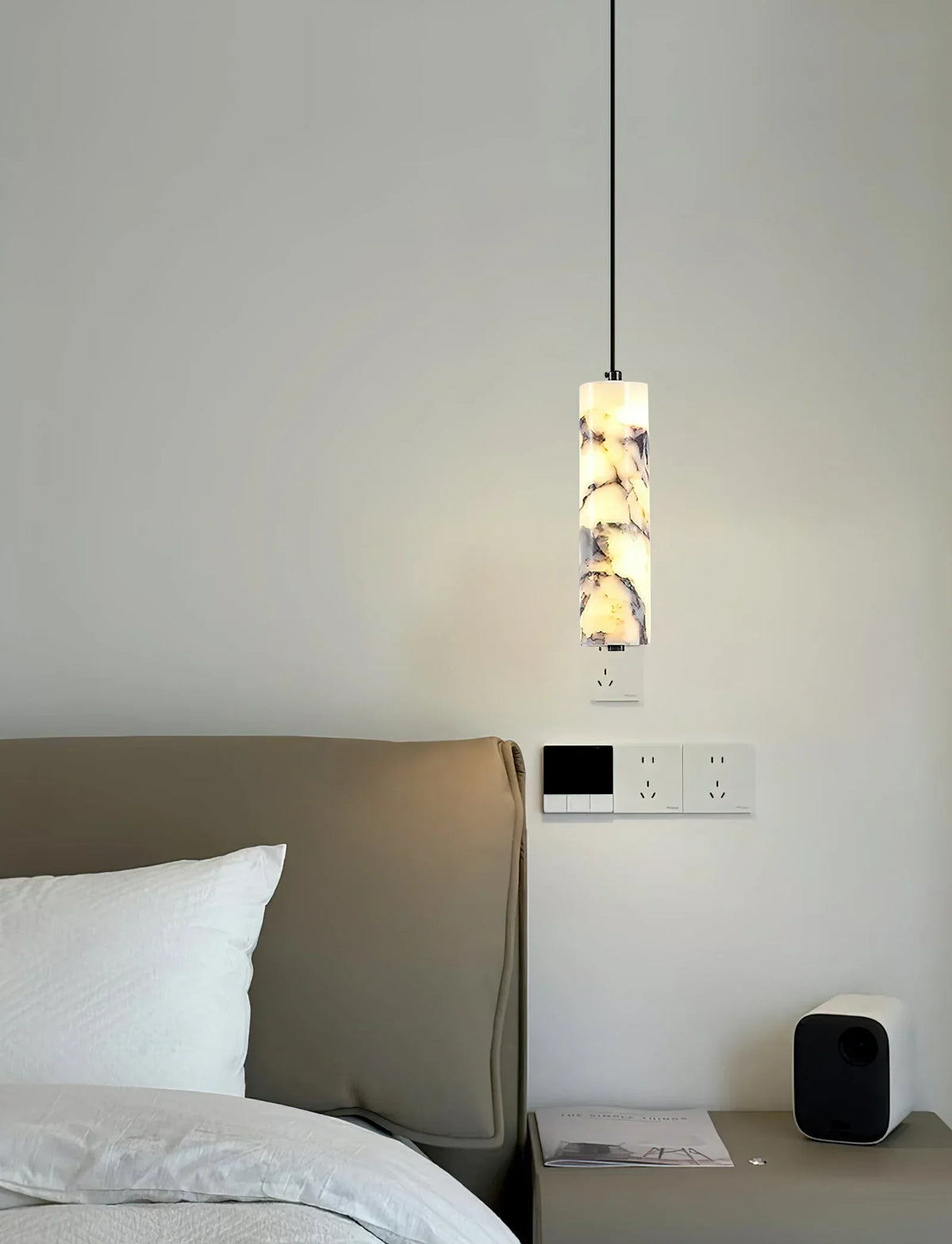 Cylinder Opus Marble Pendant Lamp – Marble detail 7