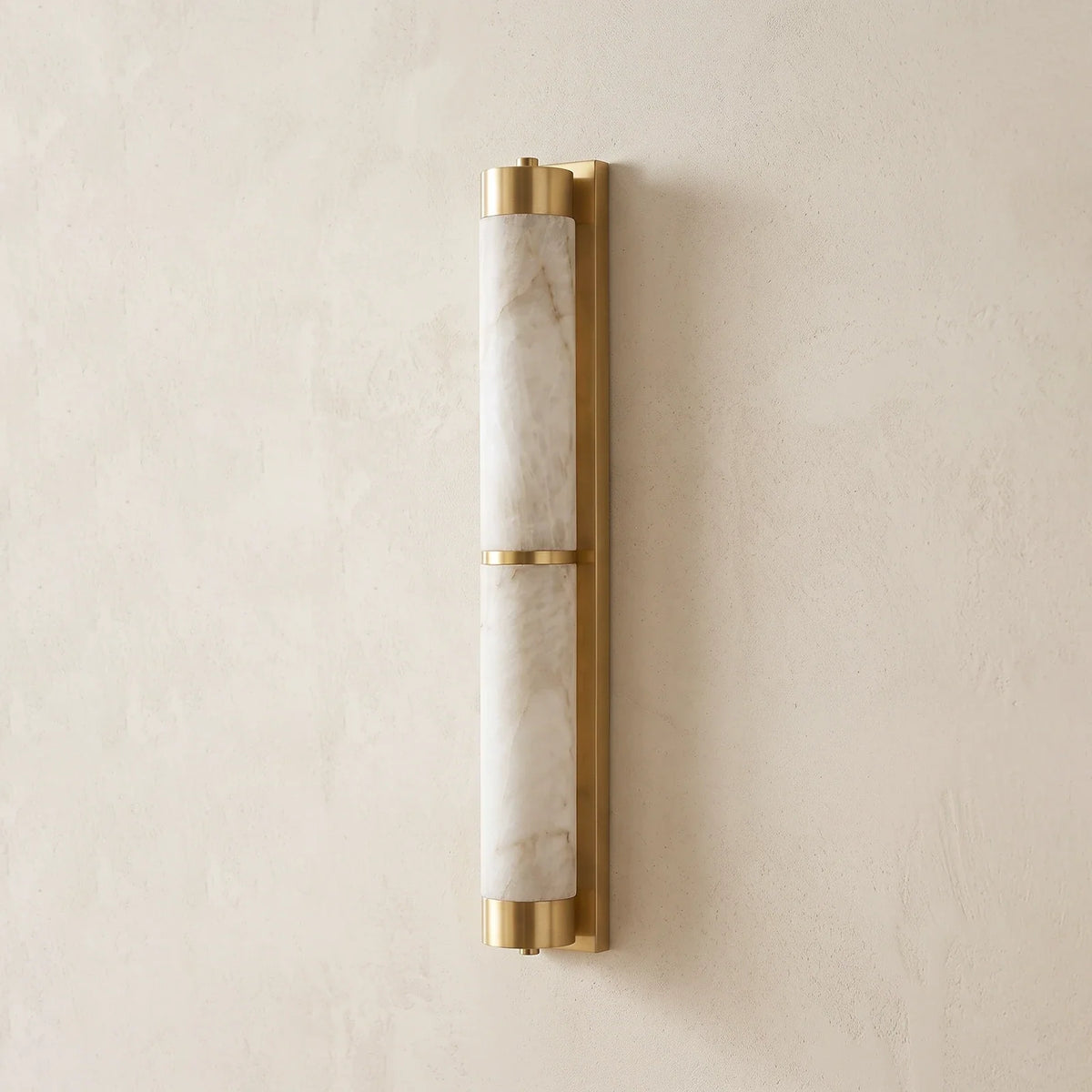 Cylindra Alabaster Brass Wall Light – Alabaster detail 30