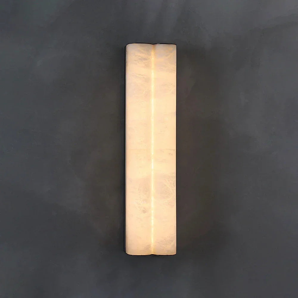 Double Cylinder Alabaster Tubular Wall Sconce – Alabaster detail 15