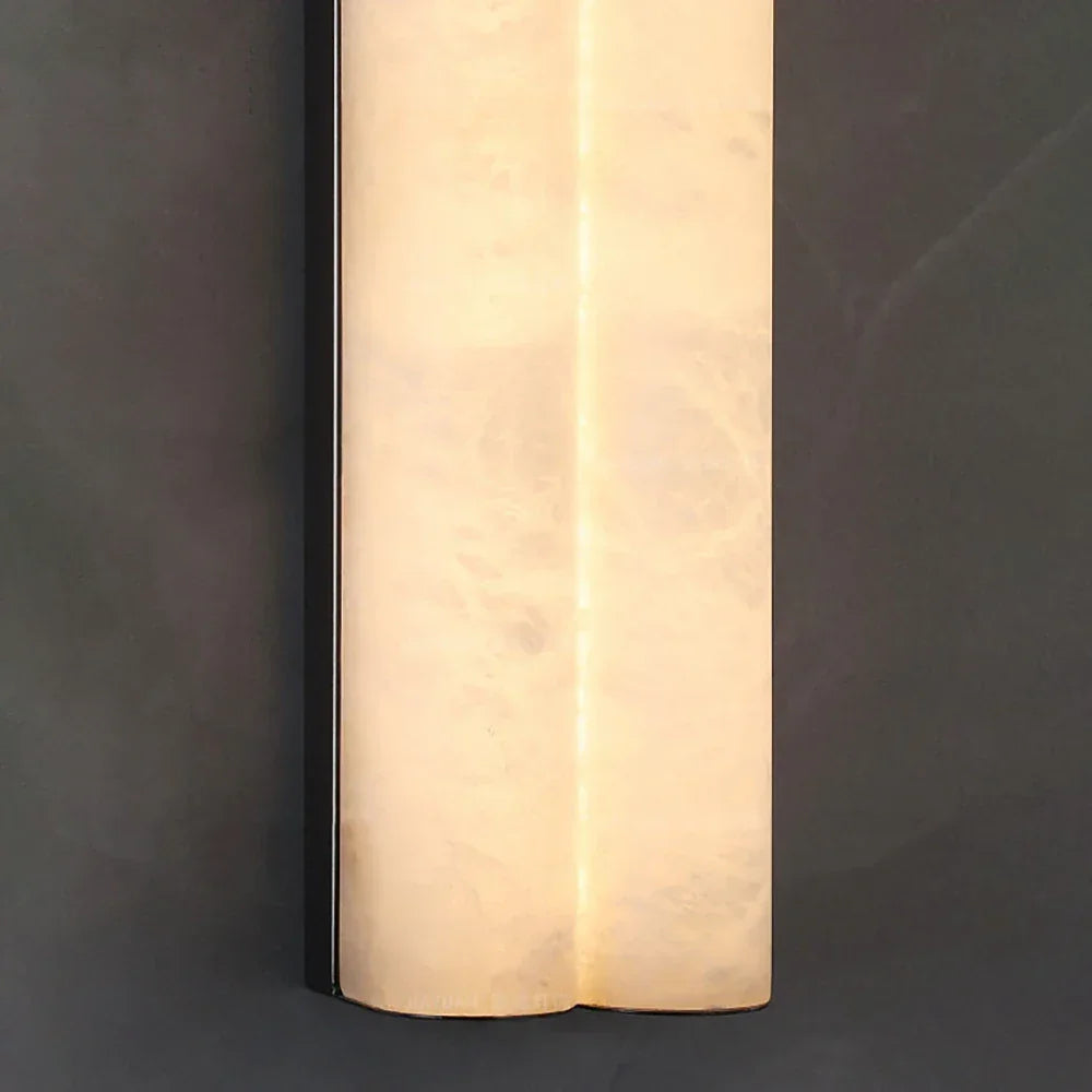 Double Cylinder Alabaster Tubular Wall Sconce – Alabaster detail 11