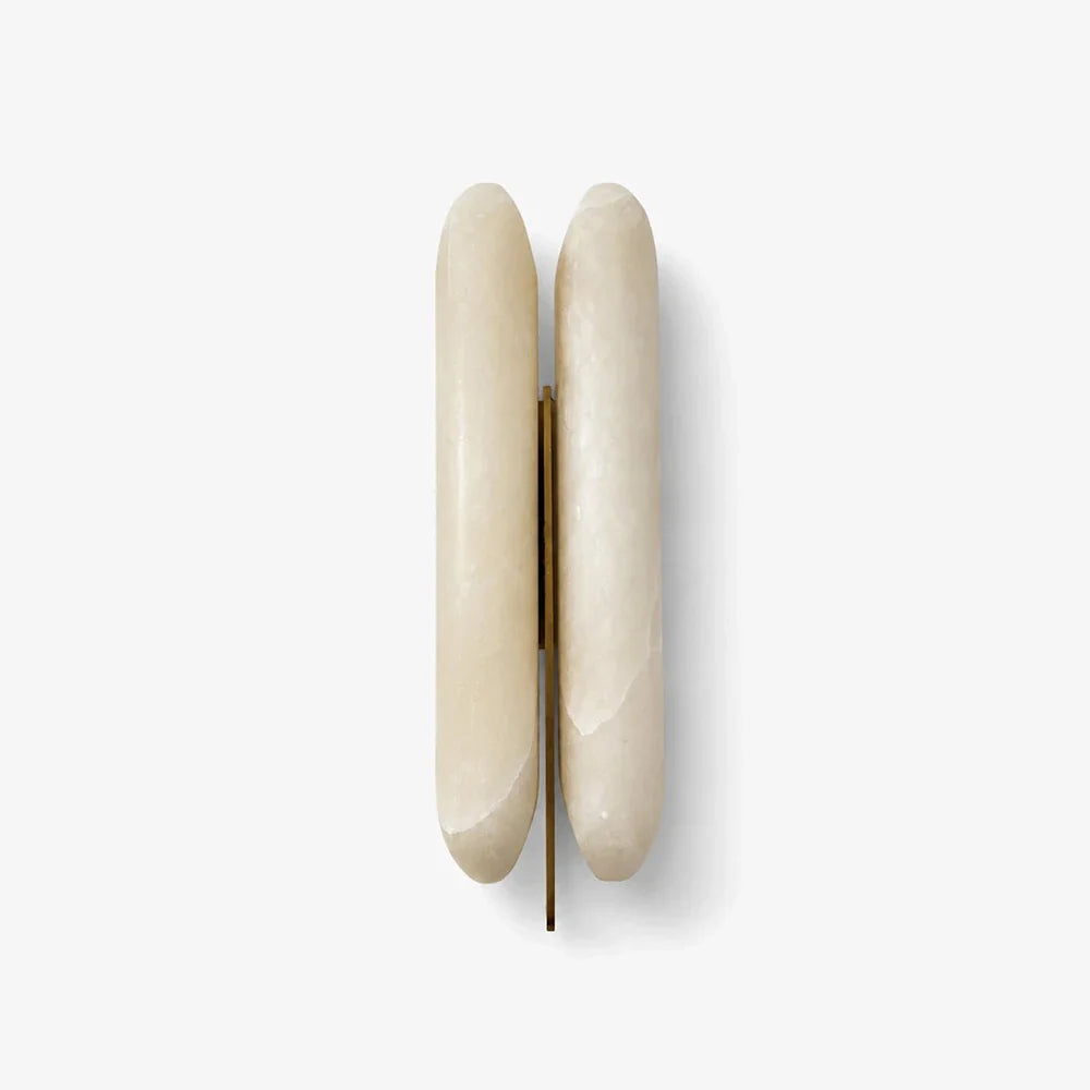 Double Husk Alabaster Wall Sconce – Alabaster detail 12