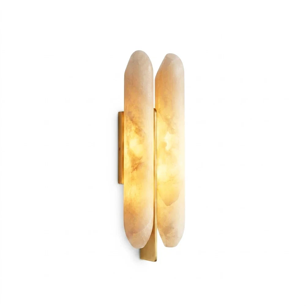 Double Husk Alabaster Wall Sconce – Alabaster detail 13