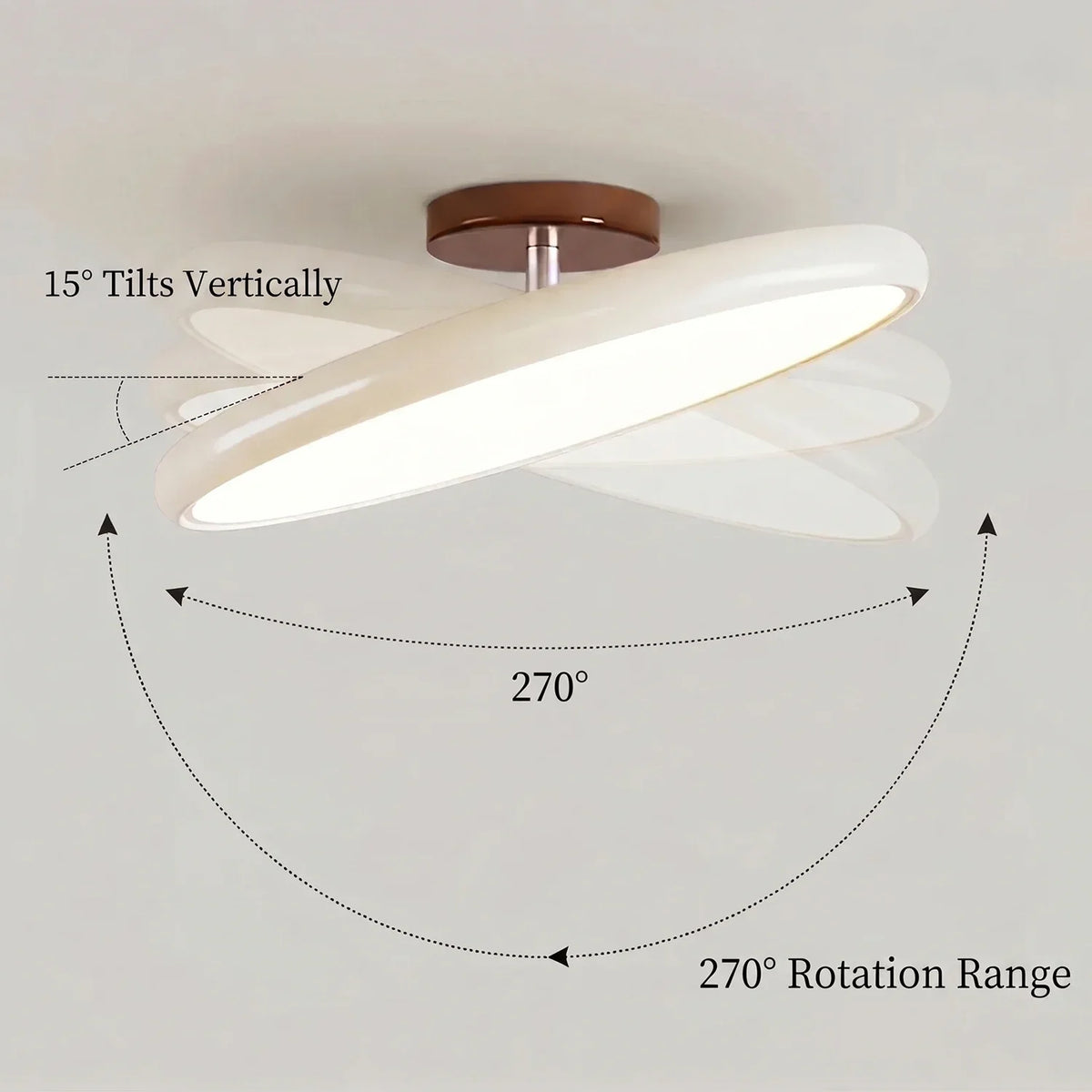 Drift Adjustable Slim Lampshade Acrylic Ceiling Light – Acrylic detail 15