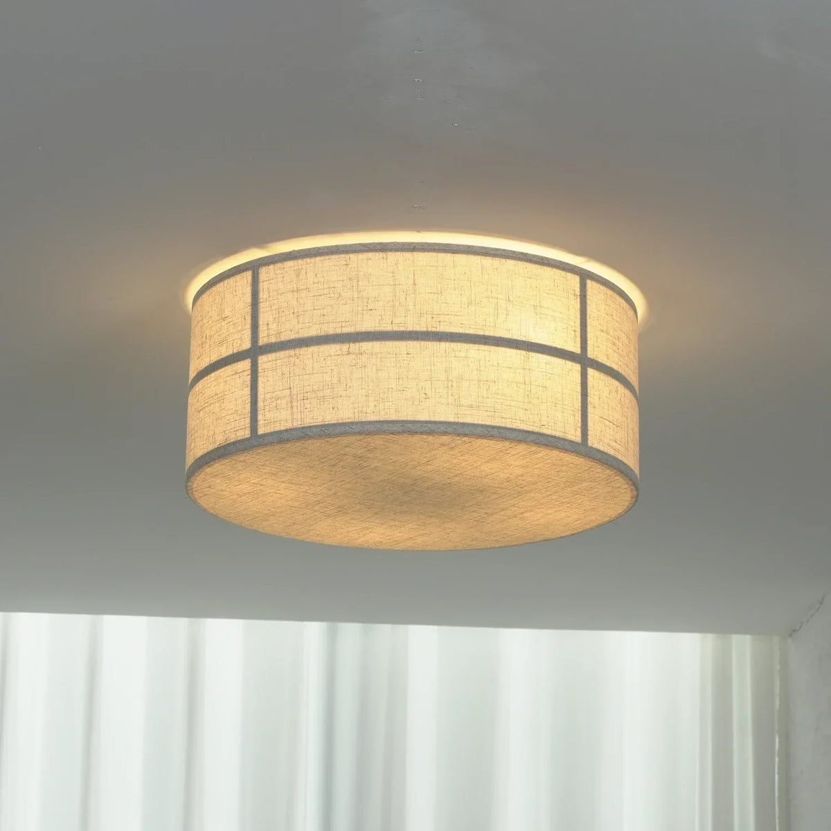 Drum Fabric Iron Ceiling Light – Iron detail 14