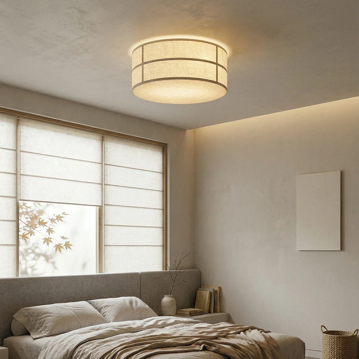 Drum Fabric Iron Ceiling Light – Iron detail 7
