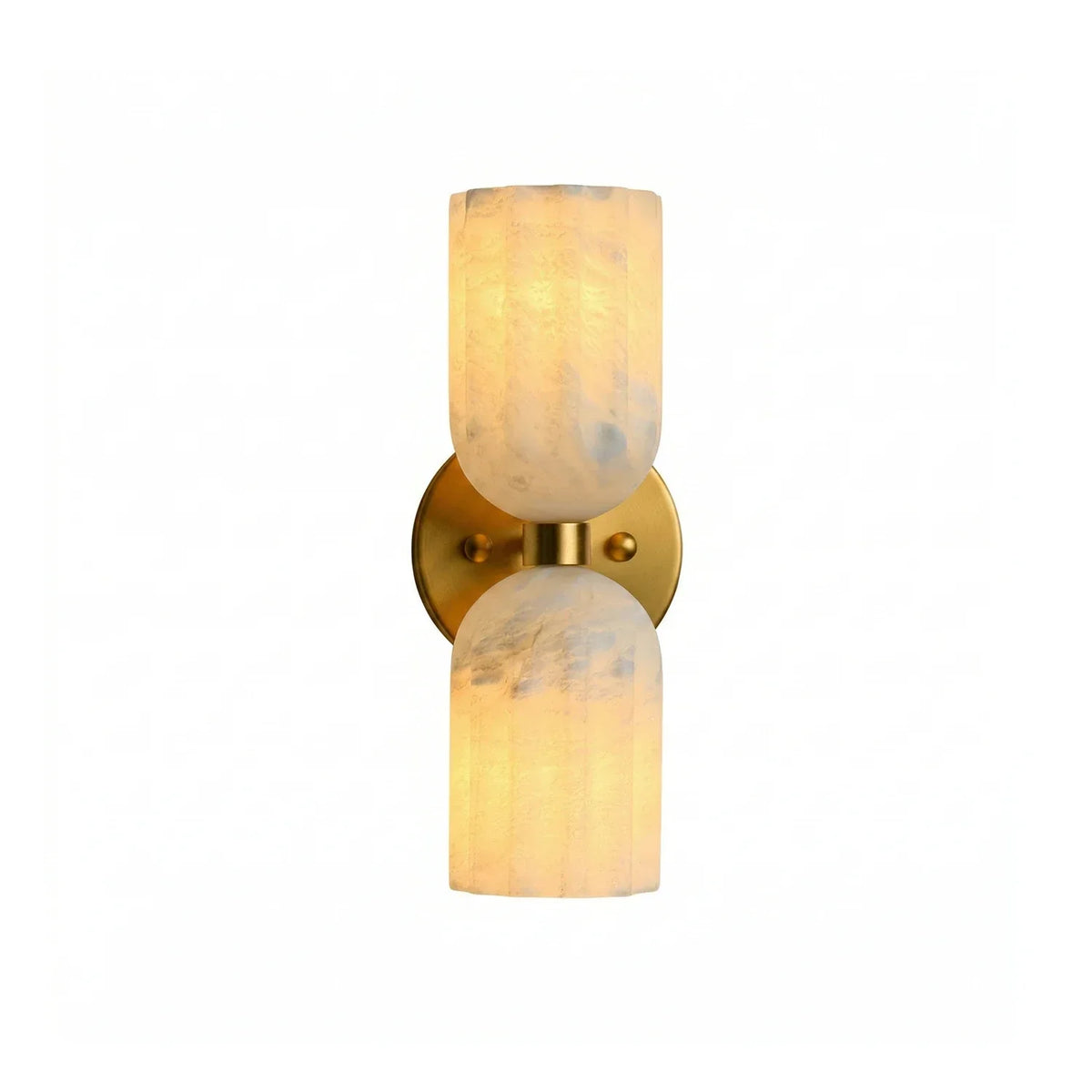 Dual Alabaster Pillar Wall Sconce – Alabaster detail 13