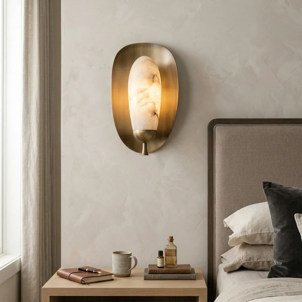 Fruit Solenne Alabaster Wall Sconce – Alabaster detail 3