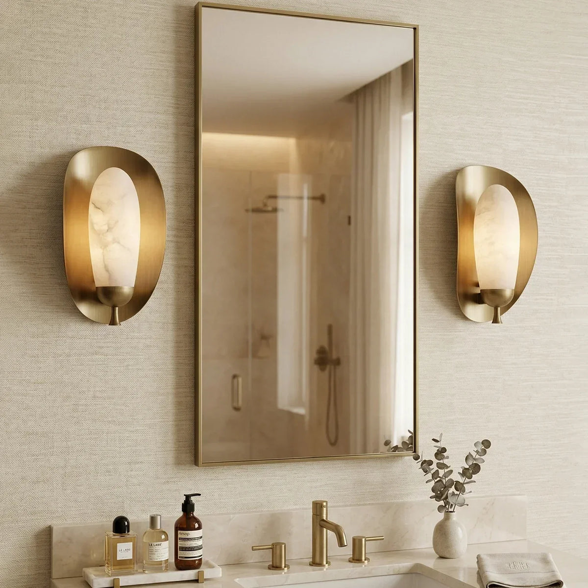 Fruit Solenne Alabaster Wall Sconce – Alabaster detail 8