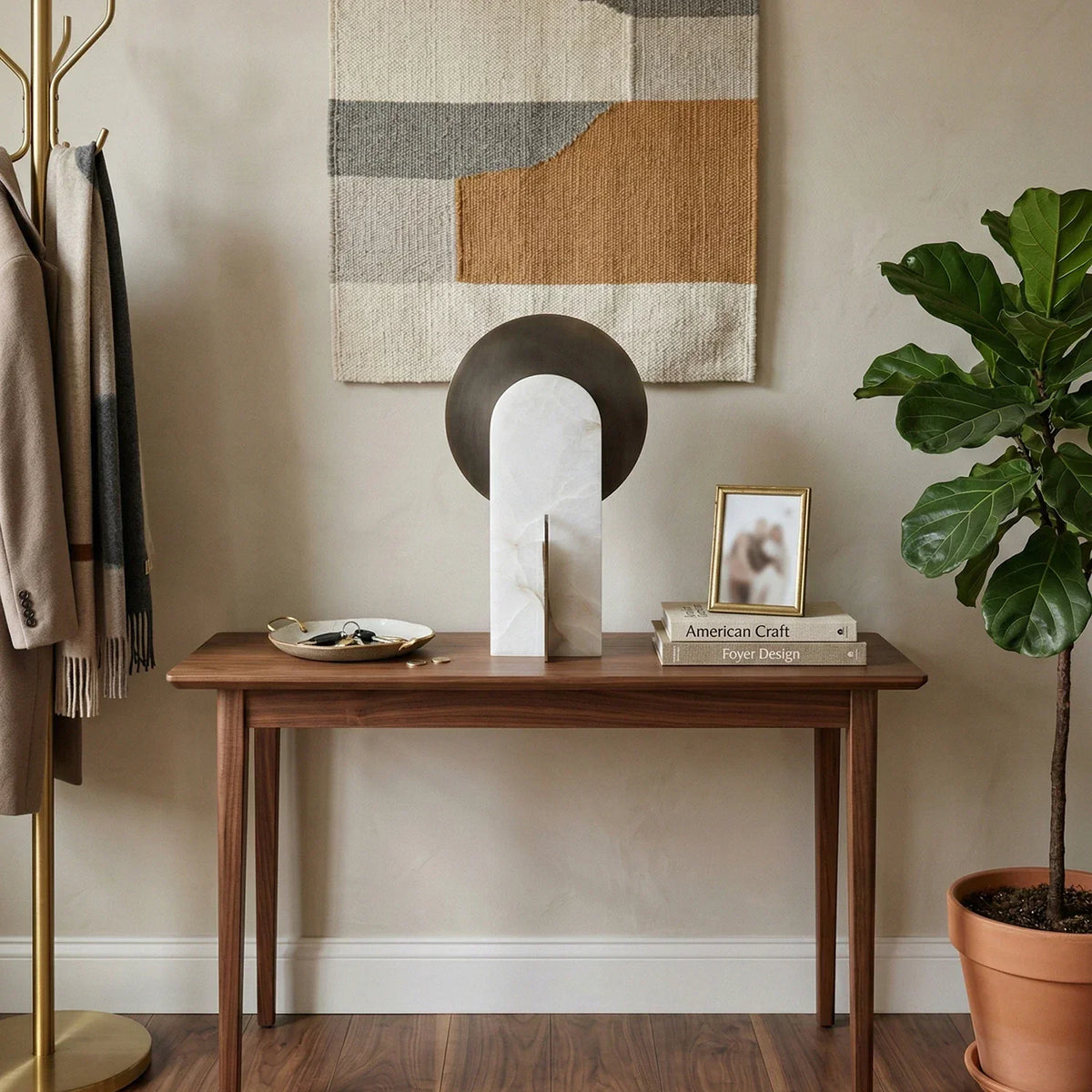 Eclipse Alabaster Oval Table Lamp – Alabaster detail 6