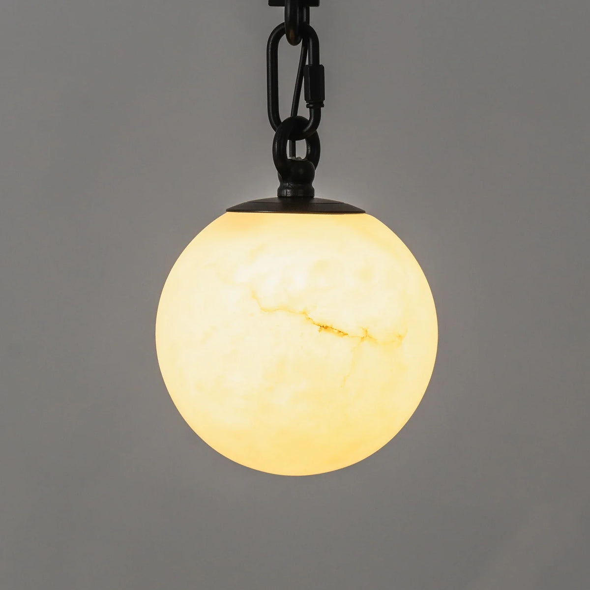Alabaster Spherical Chain Chandelier – Alabaster detail 19