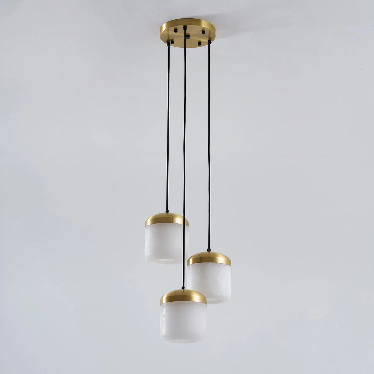 Elin Capped Alabaster Drum Pendant Light – Alabaster detail 20