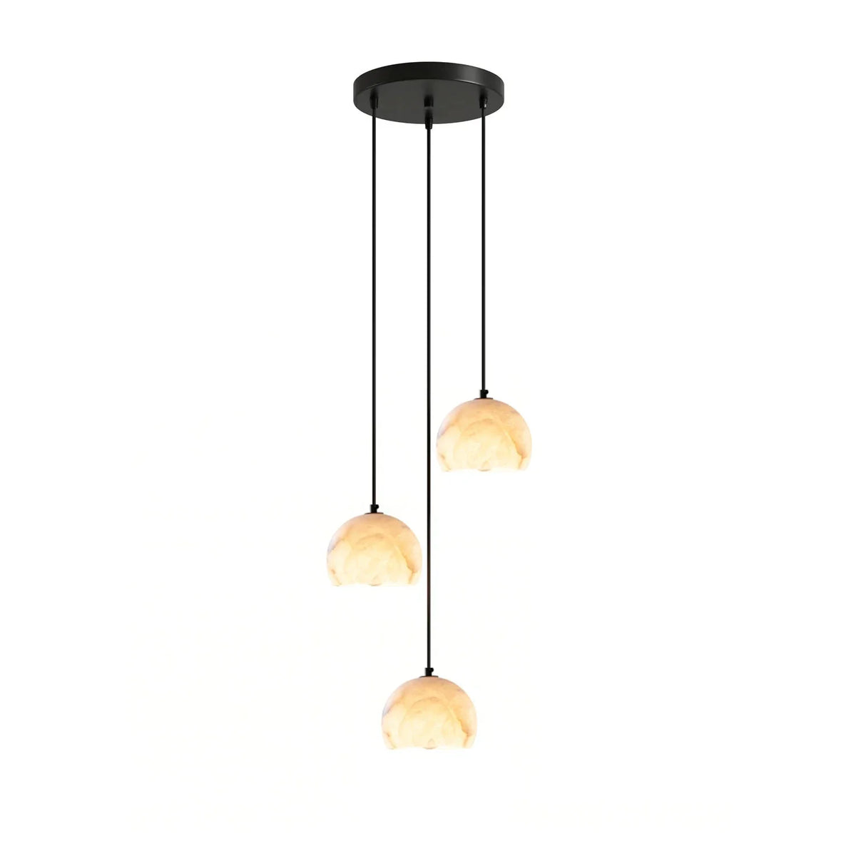 Ellery Alabaster Dome Cluster Chandelier – Alabaster detail 11