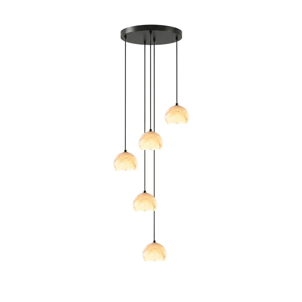 Ellery Alabaster Dome Cluster Chandelier – Alabaster detail 12
