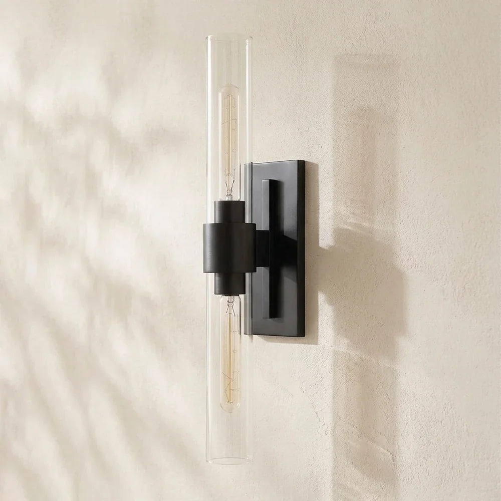 Ellery Glass Cylinder Wall Sconce – Glass detail 22